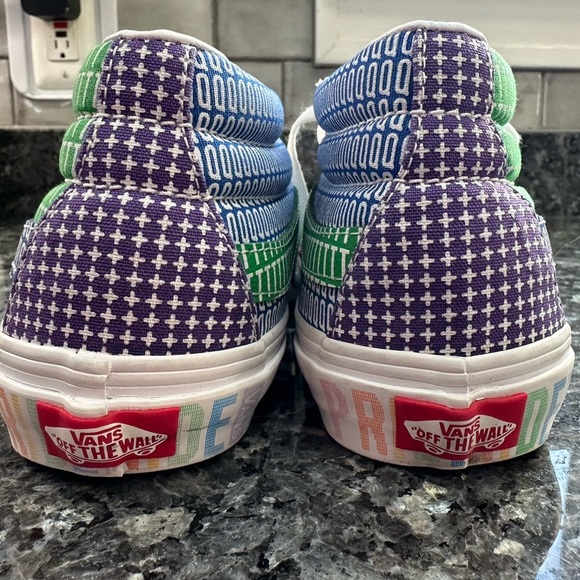Vans Limited Edition Sk8 Pride Midi Too Sneakers Mens 5.5 / Women’s 7 LGBTQ - Picture 7 of 15